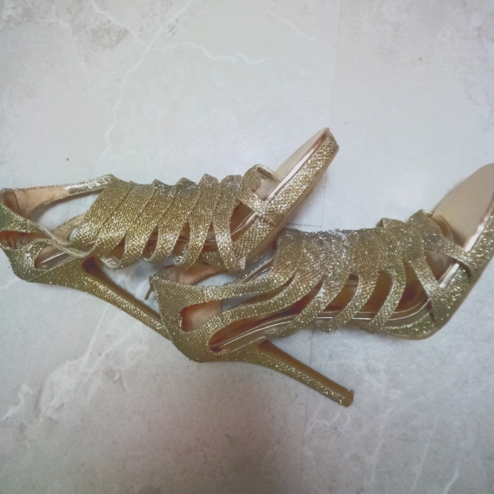 Women's Prom glitter heels size 11